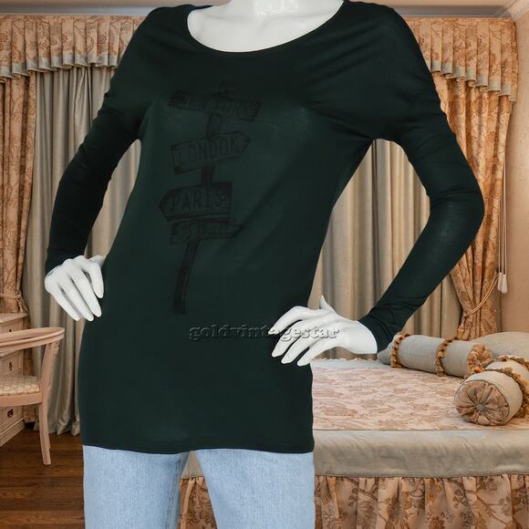 Native Outsiders Crossroads Long Sleeve Tee Top Blouse - Picture 7 of 8